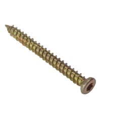 ForgeFix Concrete Frame Screw TORX® Compatible High-Low Thread ZYP 7.5 x 102mm Bag 10 FORCFS102G