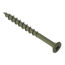 ForgeFix Decking Screw Pozi Compatible ST Green Anti-Corrosion 4.5 x 50mm Box 200 FORDS4550