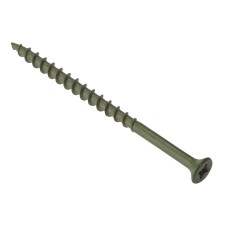 ForgeFix Decking Screw Pozi Compatible ST Green Anti-Corrosion 4.5 x 50mm Tub 1000 FORDS4550T