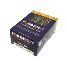 ForgeFix ForgeFast Pozi Compatible Elite Performance Wood Screw ZY 5.0 x 100mm Box 100 FORFFP5100Y