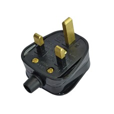 Faithfull Power Plus Black Plug 13A FPPPLUG13R