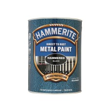 Hammerite Direct to Rust Hammered Finish Metal Paint Black 2.5 Litre HMMHFBL25L