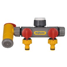 Hozelock 2250 Flowmax 3-Way Tap Connector 1/2 - 1in BSP HOZ2250