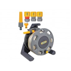 Hozelock 2412 30m Freestanding Compact Hose Reel + 25m of 12.5mm Hose HOZ2412