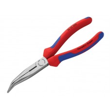 Knipex Bent Snipe Nose Side Cutting Pliers Multi-Component Grip 200mm (8in) KPX2622200