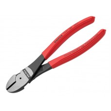 Knipex High Leverage Diagonal Cutters PVC Grip 180mm KPX7401180