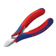 Knipex Electronics Diagonal Cut Pliers - Round Bevelled 115mm KPX7712115