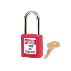 Master Lock Lockout Padlock â€“ 38mm Body & 6mm Hardened Steel Shackle MLKS410RED