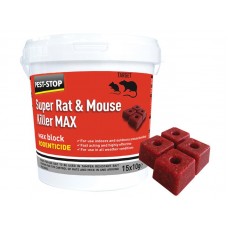 Pest-Stop (Pelsis Group) Super Rat & Mouse Killer MAX Wax Blocks PRCPSWB03