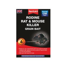 Rentokil Rodine Rat & Mouse Killer Grain Bait (Sachets 4) RKLPSMR12