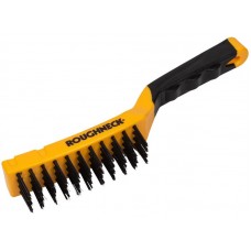 Roughneck Carbon Steel Wire Brush Soft Grip 300mm (12in) - 4 Row ROU52040