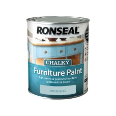 Ronseal Chalky Furniture Paint Duck Egg 750ml RSLCFPDE750