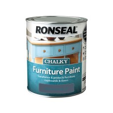 Ronseal Chalky Furniture Paint Midnight Blue 750ml RSLCFPMB750