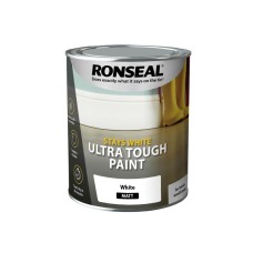 Ronseal Stays White Ultra Tough Paint Matt White 750ml RSLSWUTMP750