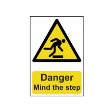 Scan Danger Mind The Step - PVC Sign 200 x 300mm SCA1105