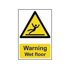 Scan Warning Wet Floor - PVC Sign 200 x 300mm SCA1107