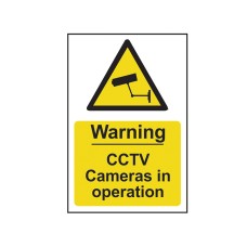 Scan Warning CCTV Cameras in Operation - PVC Sign 200 x 300mm SCA1311