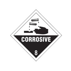 Scan Corrosive 8 - Self Adhesive Vinyl Sign 100 x 100mm SCA13751