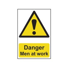 Scan Danger Men At Work - PVC Sign 400 x 600mm SCA4104