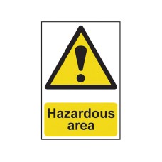 Scan Hazardous Area - PVC Sign 400 x 600mm SCA4107