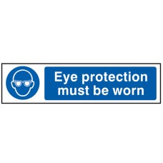 Scan Eye Protection Must Be Worn - PVC Sign 200 x 50mm SCA5001