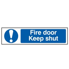 Scan Fire Door Keep Shut - PVC Sign 200 x 50mm SCA5004