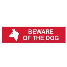 Scan Beware Of The Dog - PVC Sign 200 x 50mm SCA5251