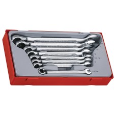 Teng TT6508R Metric Ratchet Combination Spanner Set, 8 Piece TENTT6508R