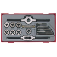 Teng TTTD17 Rethreading Tap & Die Set, 17 Piece TENTTTD17