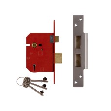 UNION 2234E 5 Lever BS Mortice Sashlock Plated Brass Finish 67mm 2.5 in Visi UNNY2234EP25