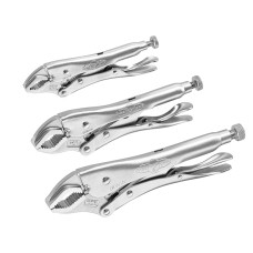 IRWINÂ® Vise-GripÂ® Curved Jaw Locking Pliers Set of 3 (5CR/7CR/10CR) VIS10508020