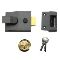 Yale Locks 91 Basic Nightlatch 60mm Backset DMG Finish Box YAL91DMGPB