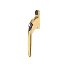 Yale Locks PVCu Window Handle Polished Brass Finish YALPYWHL40PB