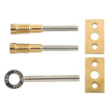 Yale Locks 8013 Dual Screw Window Lock Brass Finish Pack of 2 YALV80132PL